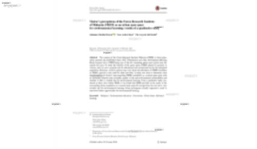 Visitor’s perceptions of the Forest Research Institute of Malaysia (FRIM) as an urban open space for environmental learning: results of a qualitative study